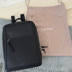 CALPAK Black Backpack with Braided Detail